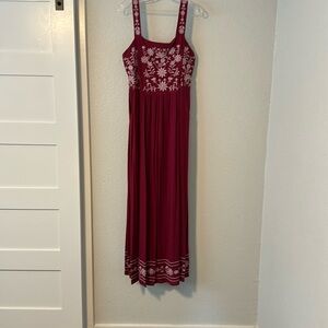 Market and Spruce long madras dress, size XL